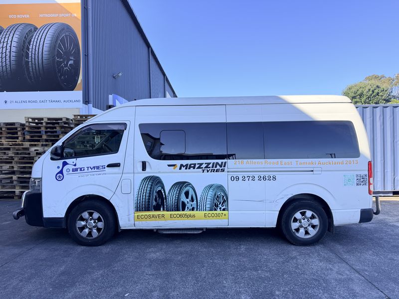 Wing Tyres delivery van